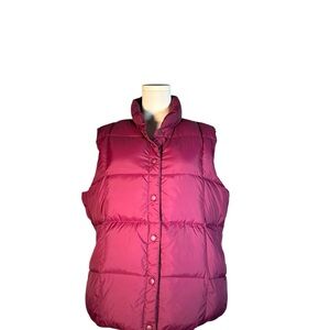 Lands’ End‎ Berry Colored Puffer Vest